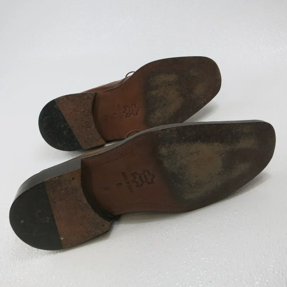 Mercanti Fiorentini Oil Tanned Leather Dress Fashion Oxfords Footwear Shoes 8 M